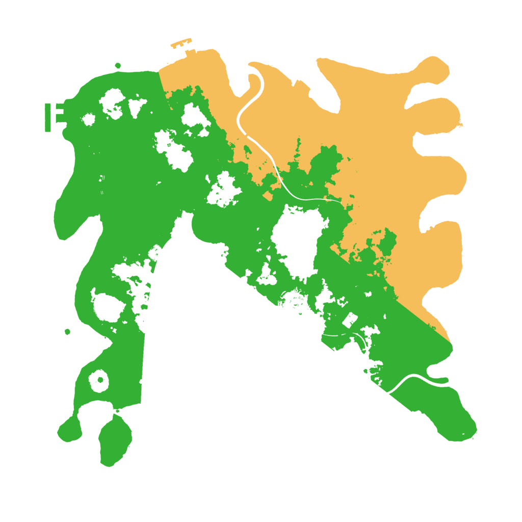 Biome Rust Map: Procedural Map, Size: 3700, Seed: 1519002530