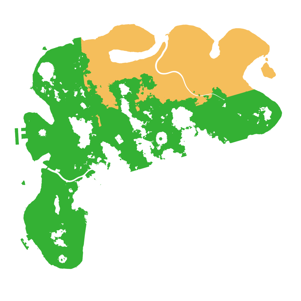 Biome Rust Map: Procedural Map, Size: 3700, Seed: 384575239