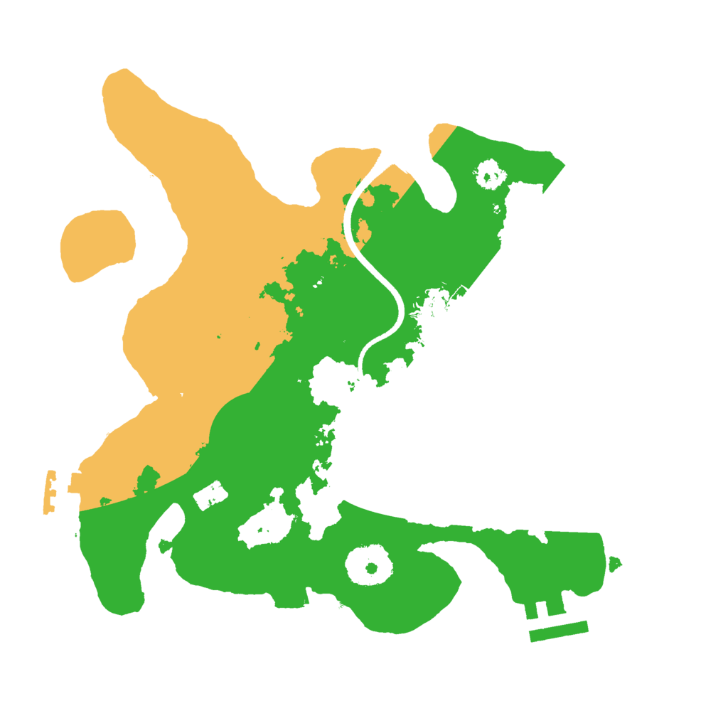 Biome Rust Map: Procedural Map, Size: 2500, Seed: 751913877