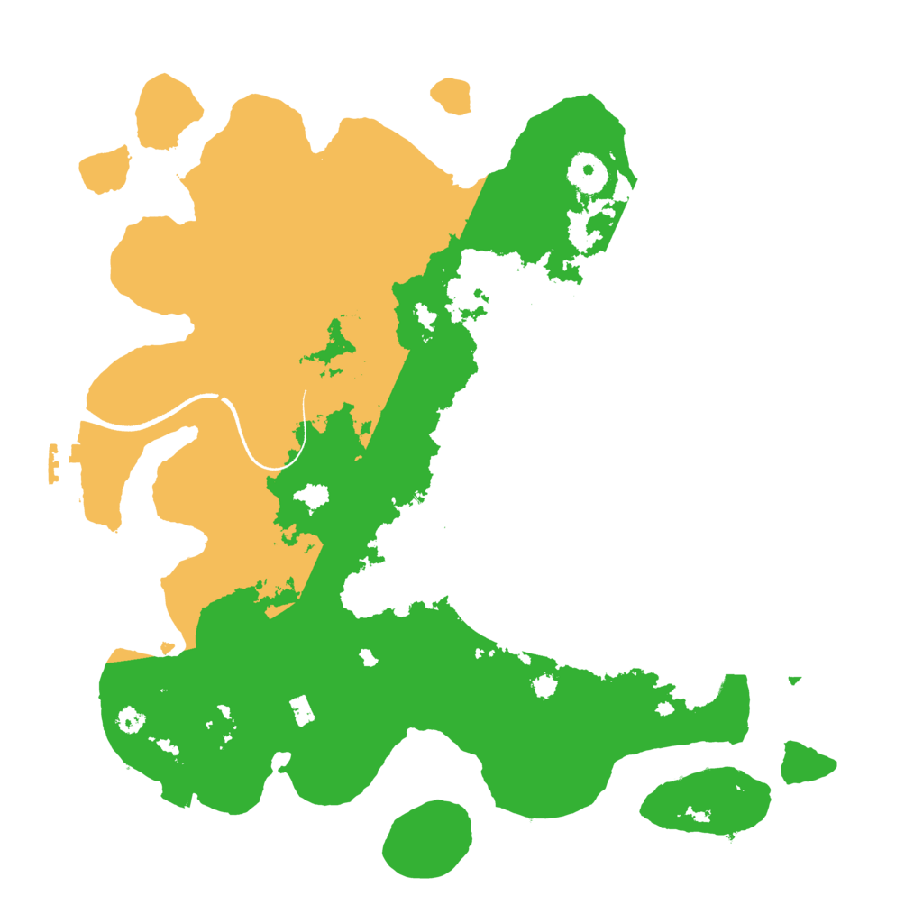 Biome Rust Map: Procedural Map, Size: 3500, Seed: 46685789