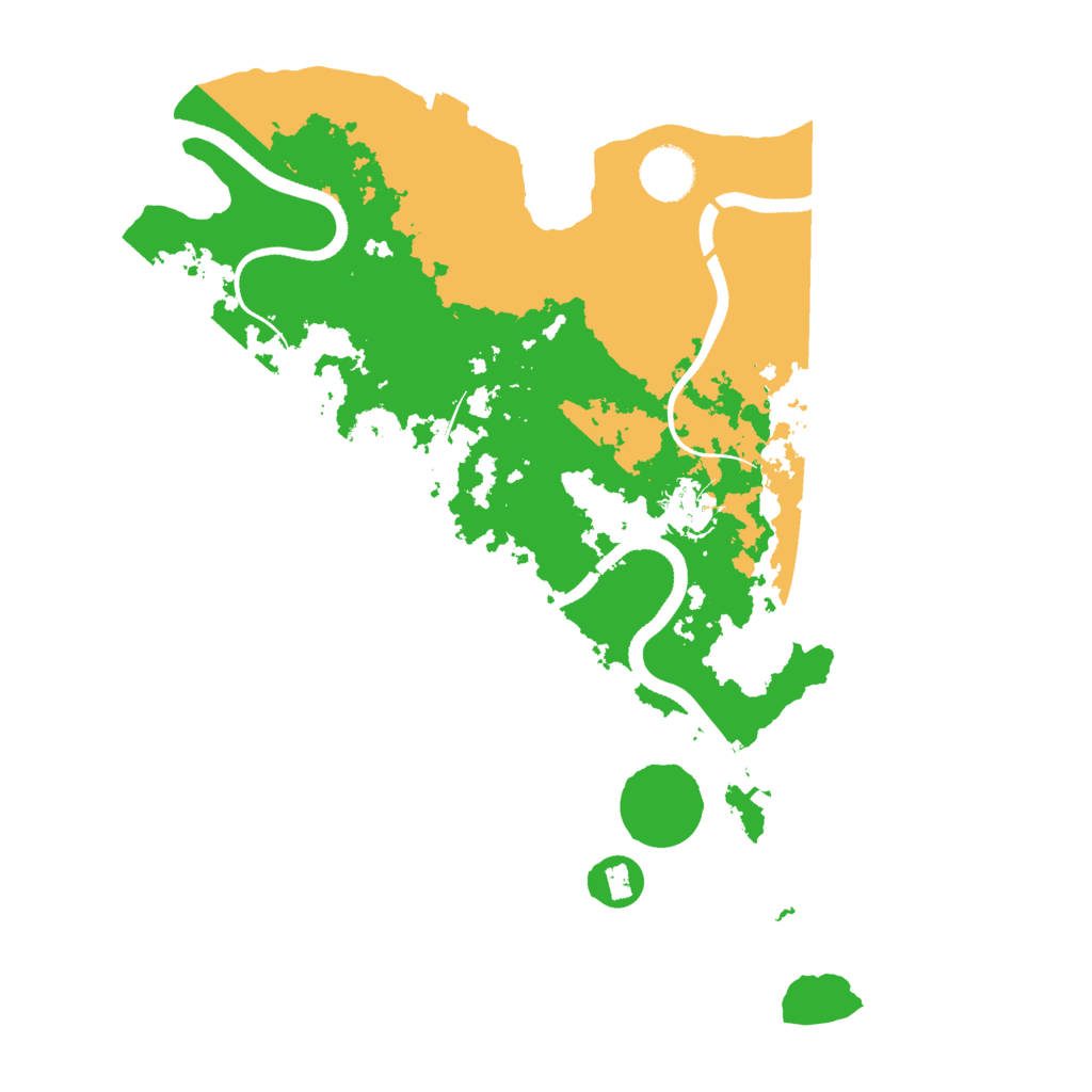 Biome Rust Map: Procedural Map, Size: 3500, Seed: 341472556