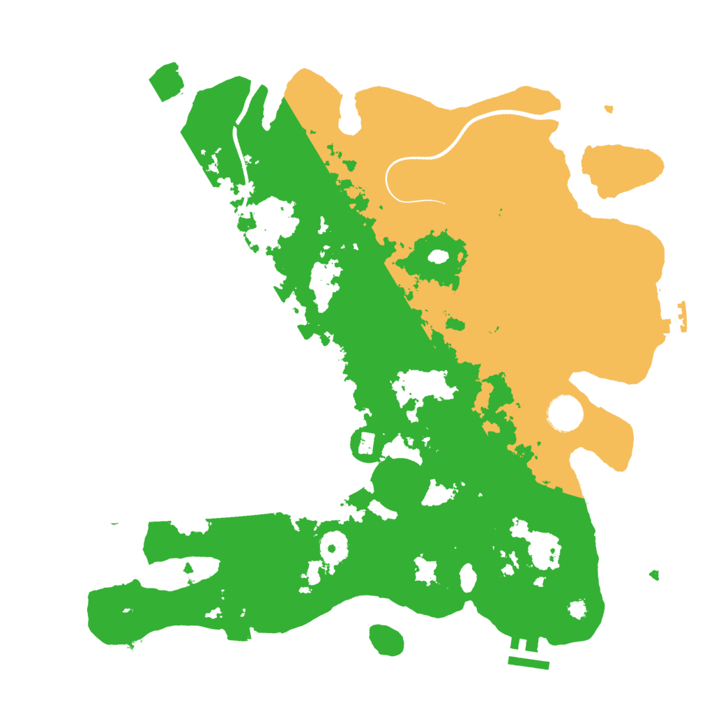 Biome Rust Map: Procedural Map, Size: 3500, Seed: 409075225