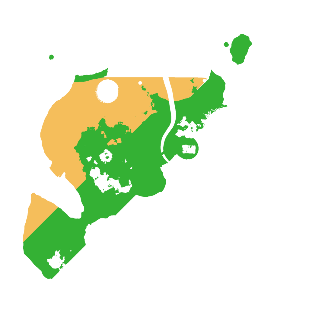 Biome Rust Map: Procedural Map, Size: 2500, Seed: 458188308
