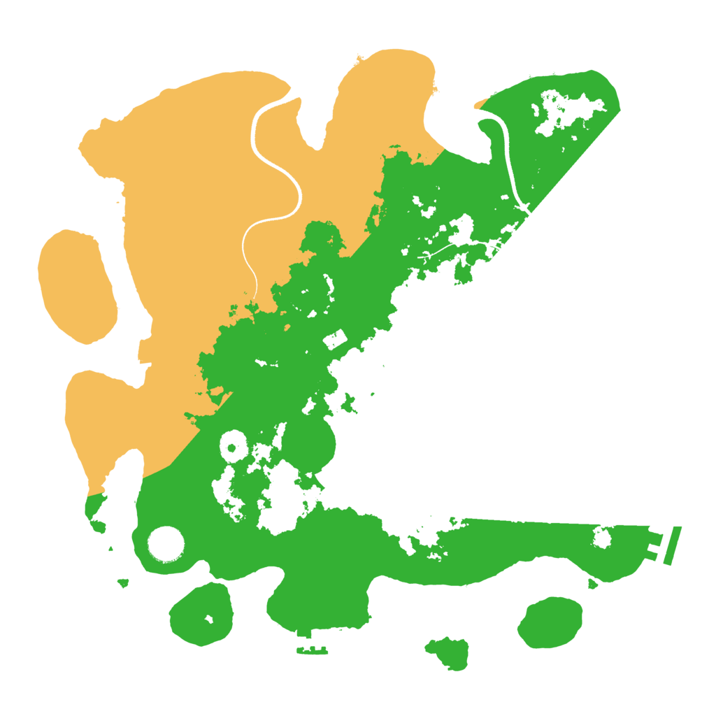 Biome Rust Map: Procedural Map, Size: 3500, Seed: 7666656