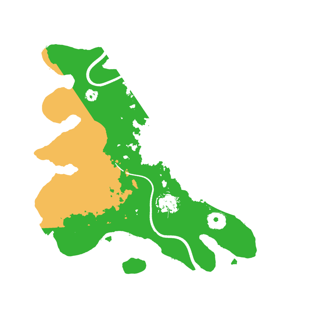 Biome Rust Map: Procedural Map, Size: 2600, Seed: 1423446075