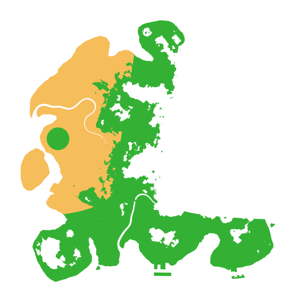 Biome Rust Map: Procedural Map, Size: 3500, Seed: 1797498260