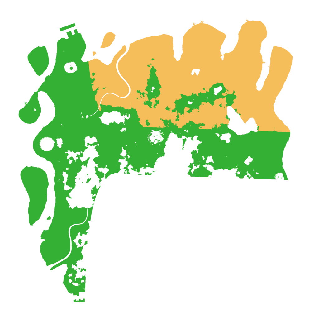 Biome Rust Map: Procedural Map, Size: 4000, Seed: 42622