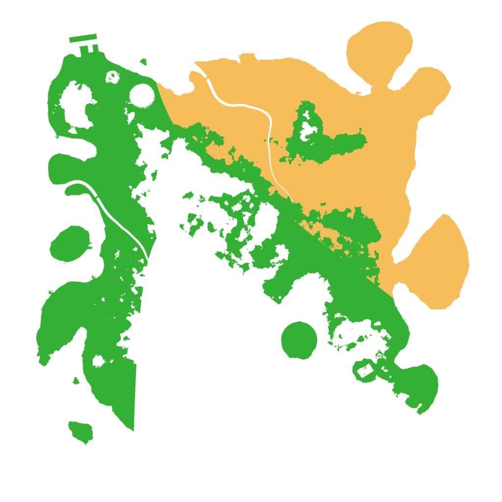 Biome Rust Map: Procedural Map, Size: 3700, Seed: 732631927