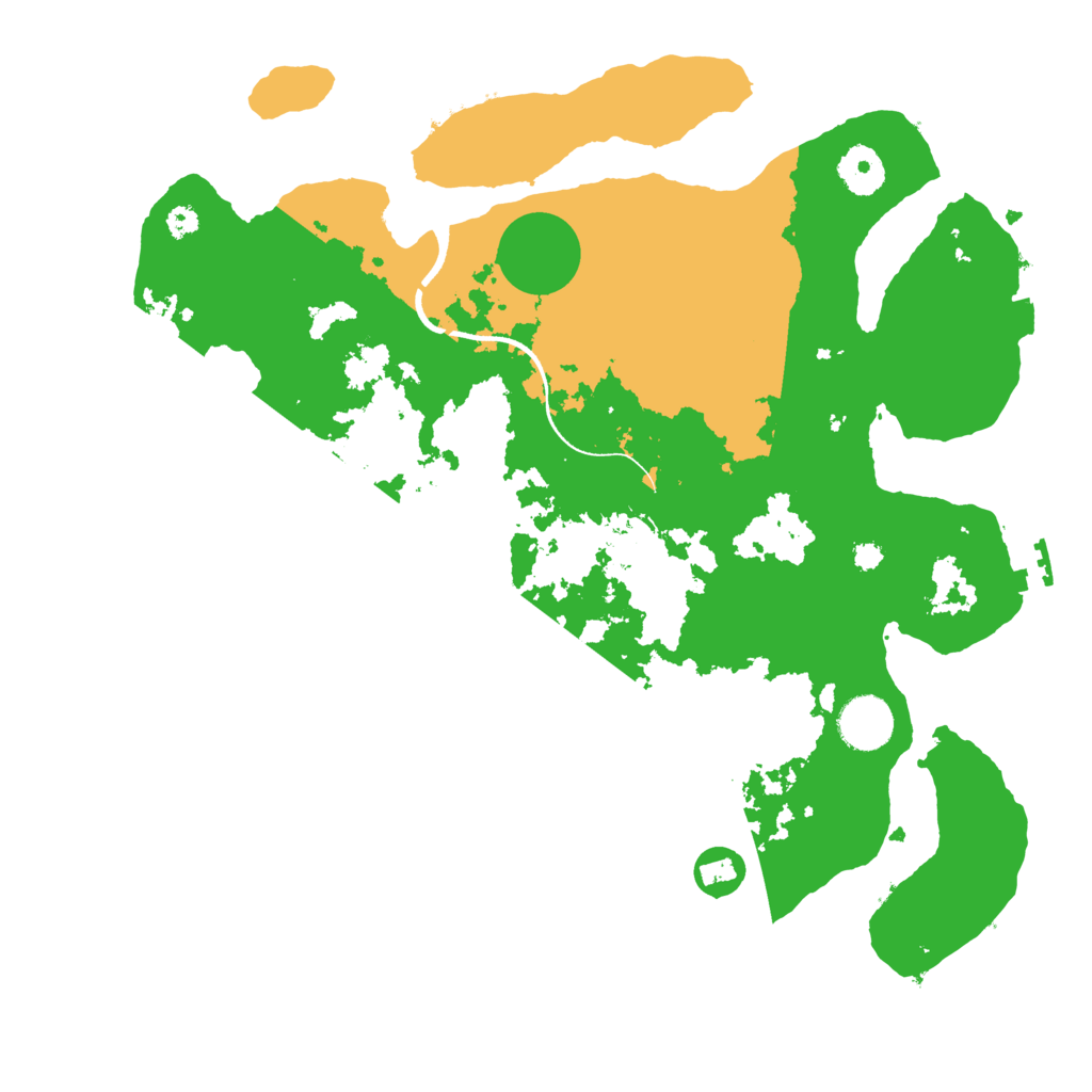 Biome Rust Map: Procedural Map, Size: 3500, Seed: 2057437142