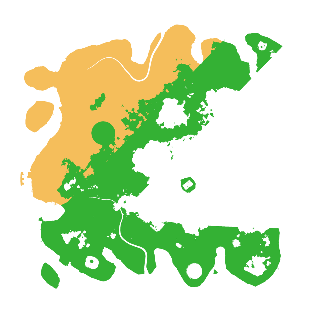 Biome Rust Map: Procedural Map, Size: 3500, Seed: 730250868