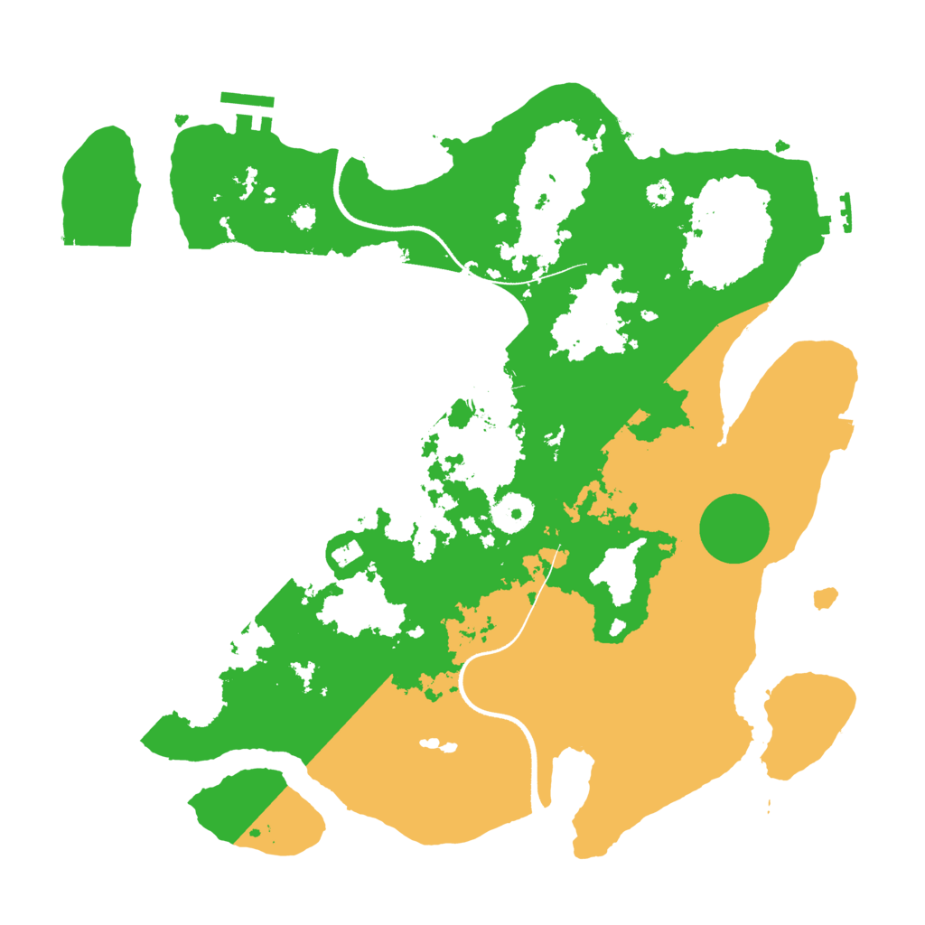 Biome Rust Map: Procedural Map, Size: 3500, Seed: 1073728649