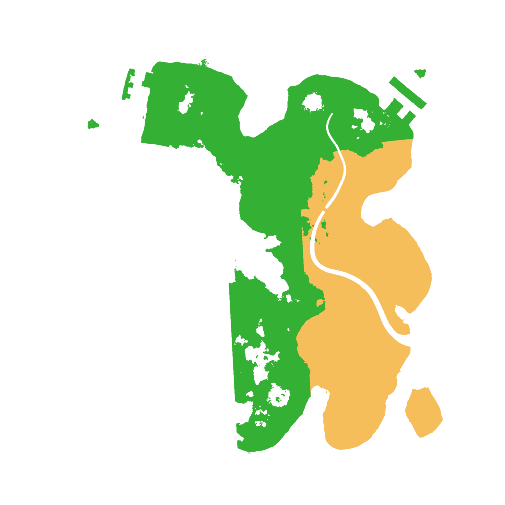 Biome Rust Map: Procedural Map, Size: 2400, Seed: 1985238766