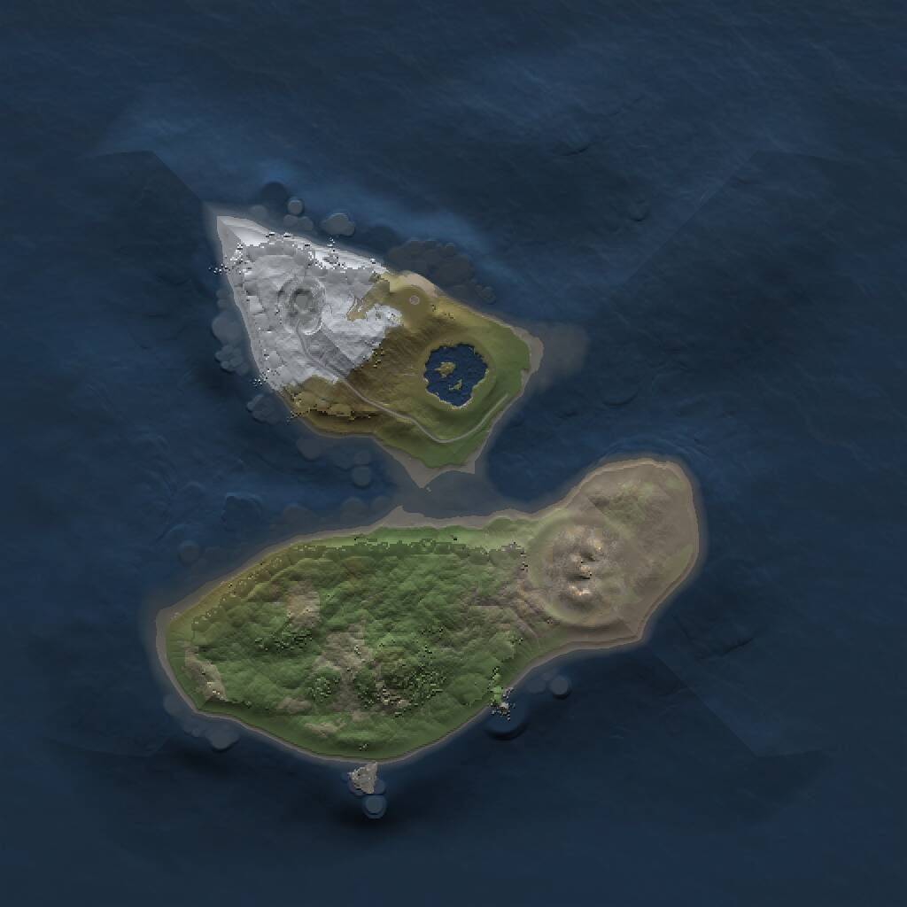 Rust Map: Procedural Map, Size: 1500, Seed: 1490531753, 1 Monuments