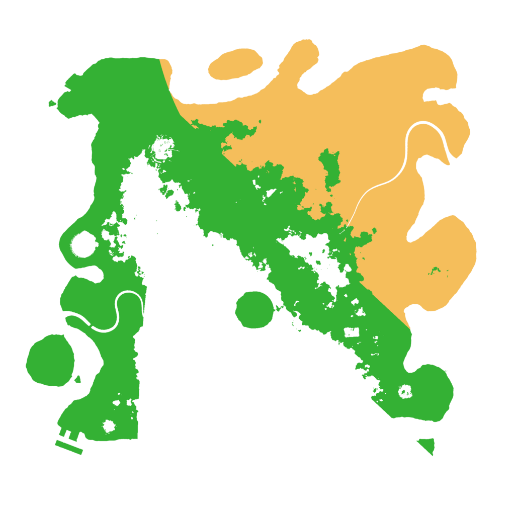 Biome Rust Map: Procedural Map, Size: 3700, Seed: 1283790031