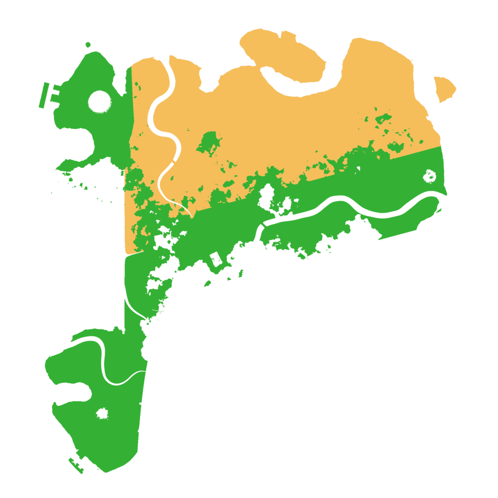 Biome Rust Map: Procedural Map, Size: 3900, Seed: 878894481