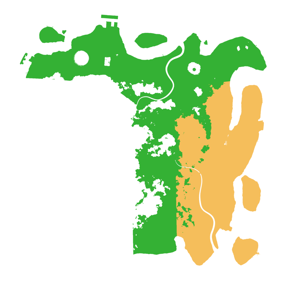Biome Rust Map: Procedural Map, Size: 3500, Seed: 42896348