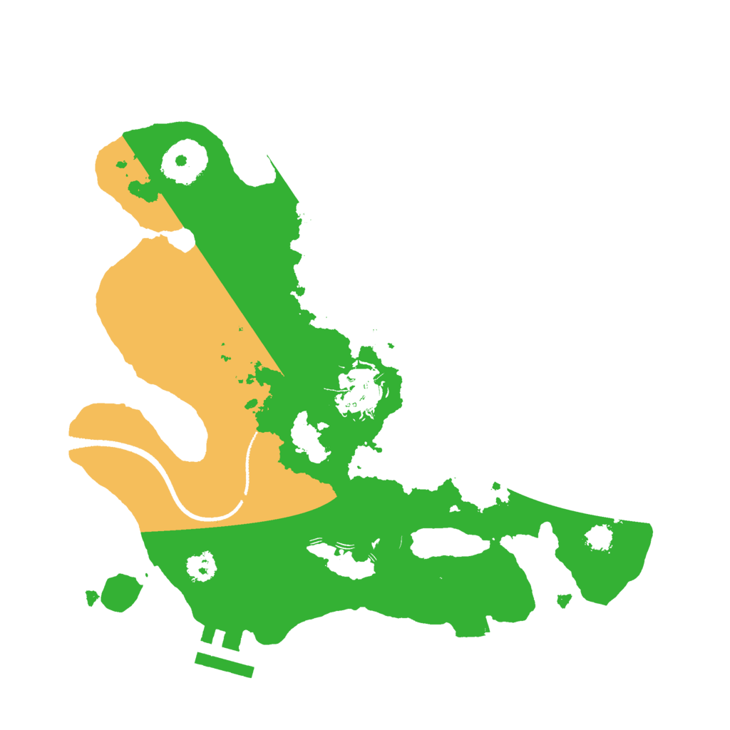 Biome Rust Map: Procedural Map, Size: 2500, Seed: 57634