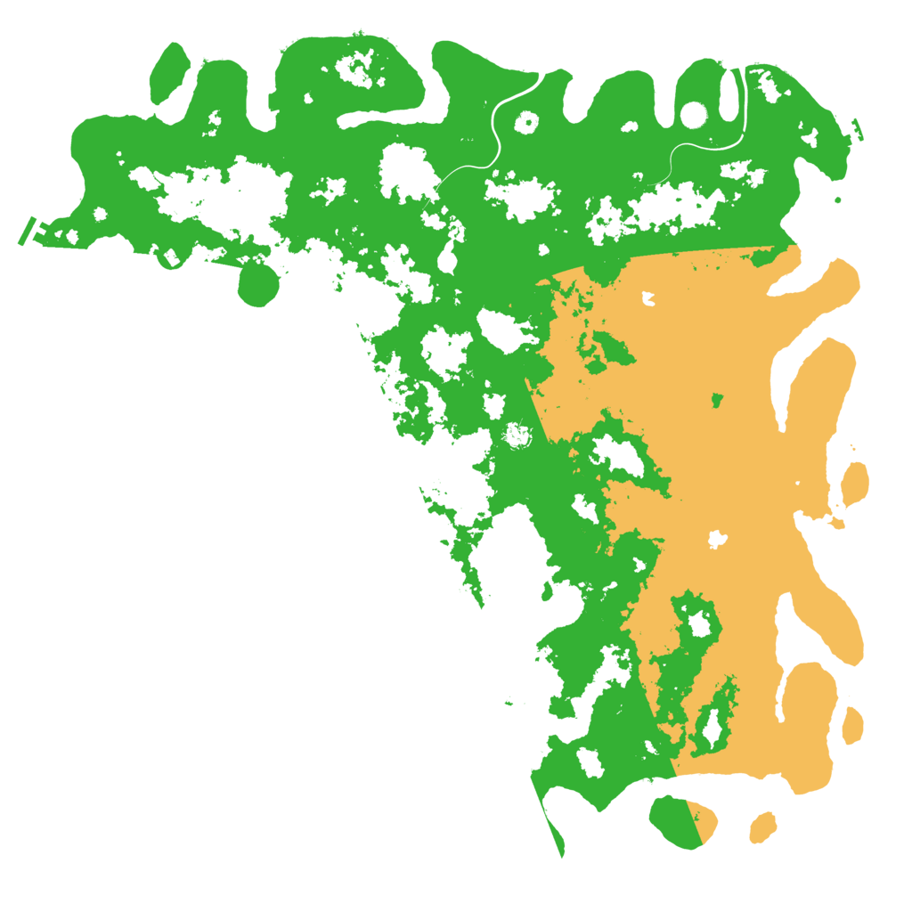 Biome Rust Map: Procedural Map, Size: 6000, Seed: 4345