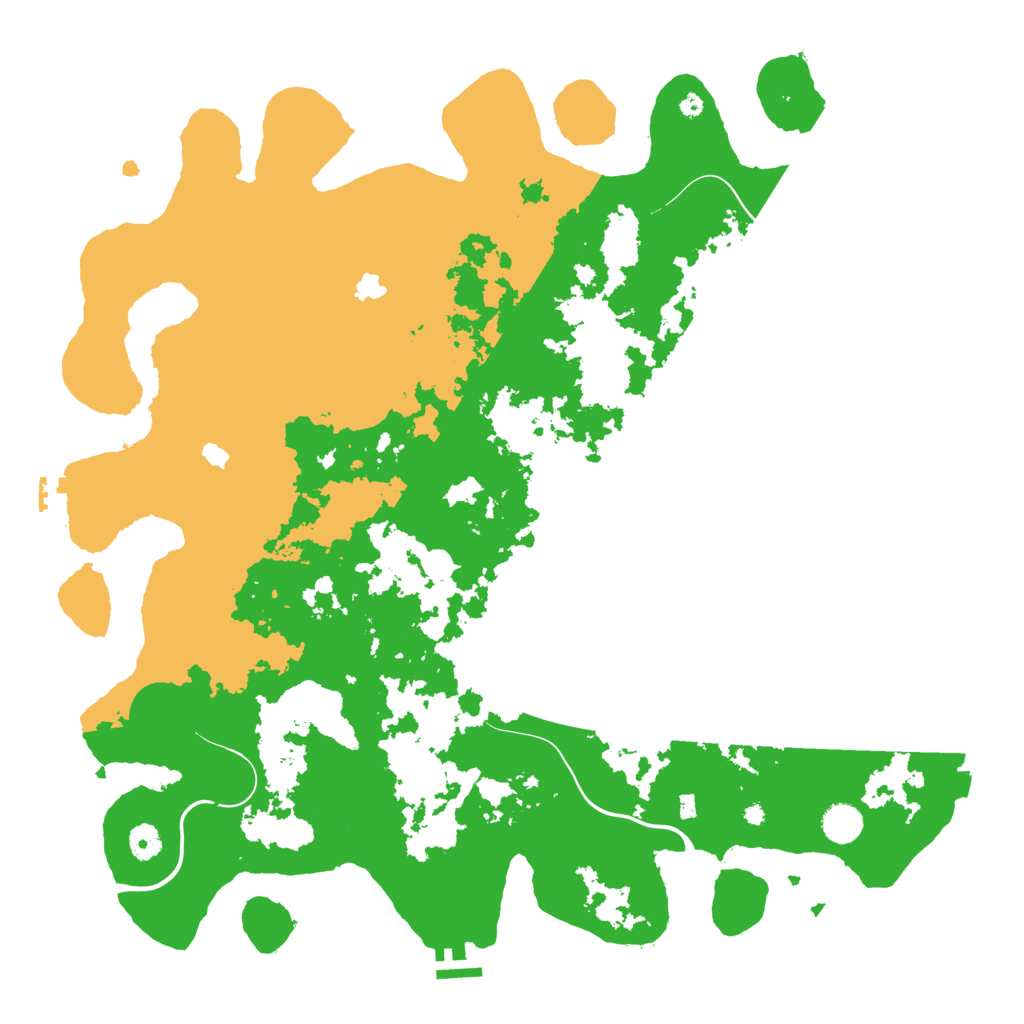 Biome Rust Map: Procedural Map, Size: 4500, Seed: 41234242