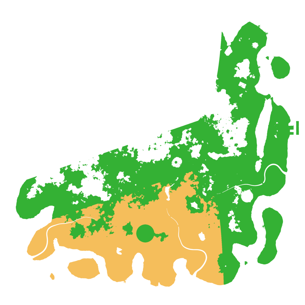 Biome Rust Map: Procedural Map, Size: 4500, Seed: 842483818