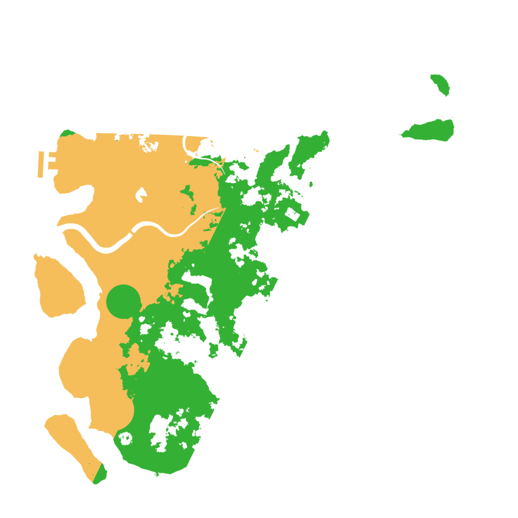 Biome Rust Map: Procedural Map, Size: 4000, Seed: 50003