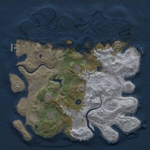 Thumbnail Rust Map: Procedural Map, Size: 4000, Seed: 50003, 14 Monuments