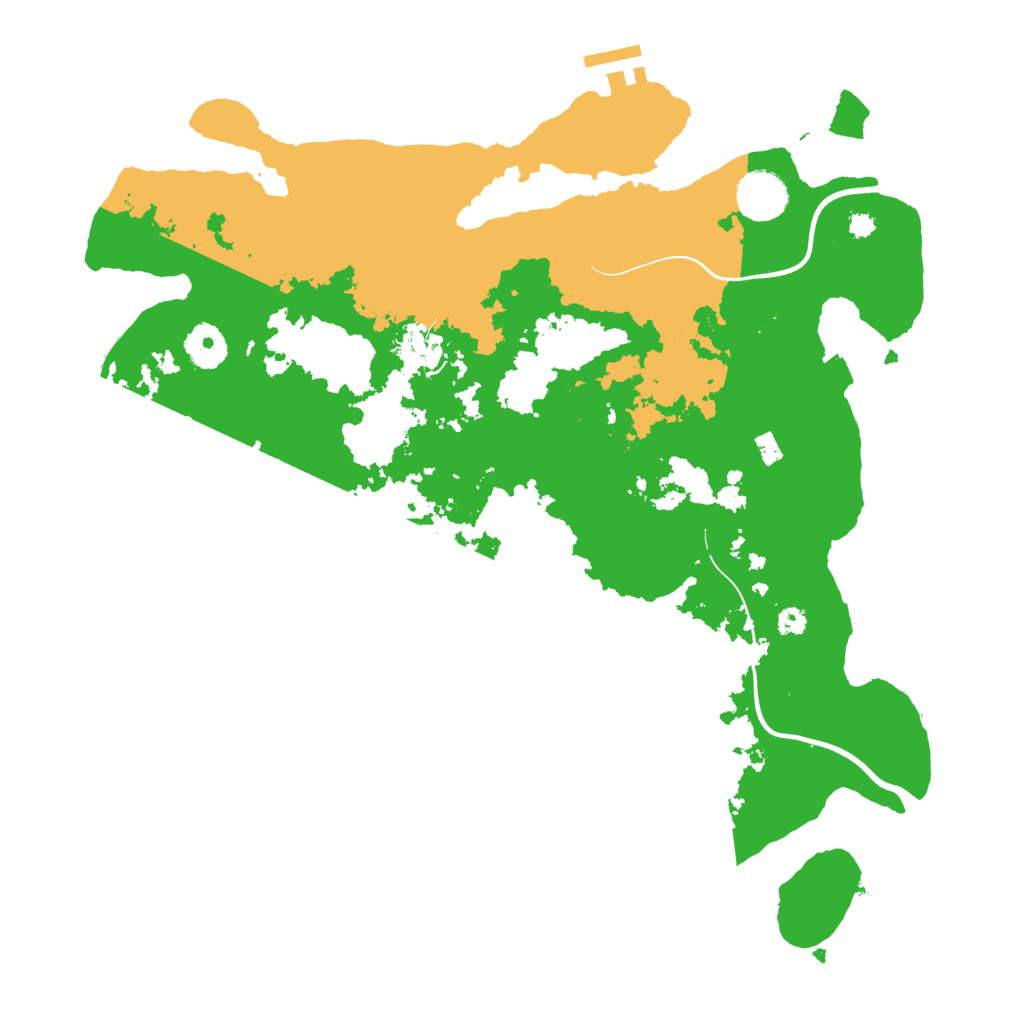Biome Rust Map: Procedural Map, Size: 3600, Seed: 70000