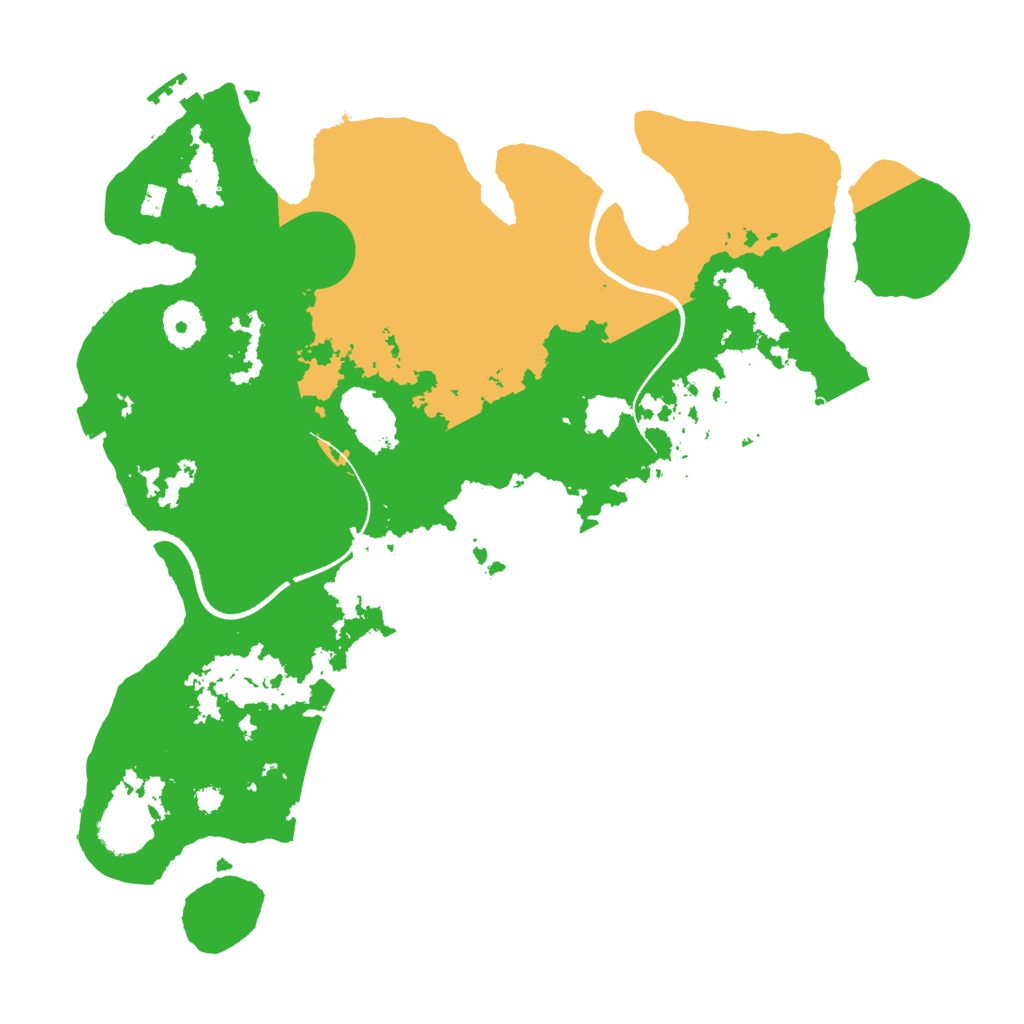Biome Rust Map: Procedural Map, Size: 3498, Seed: 481981