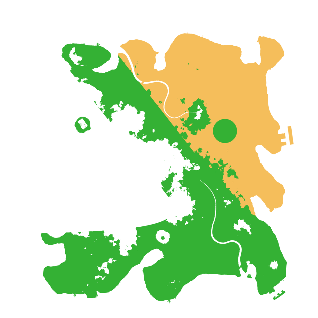 Biome Rust Map: Procedural Map, Size: 3500, Seed: 234967991