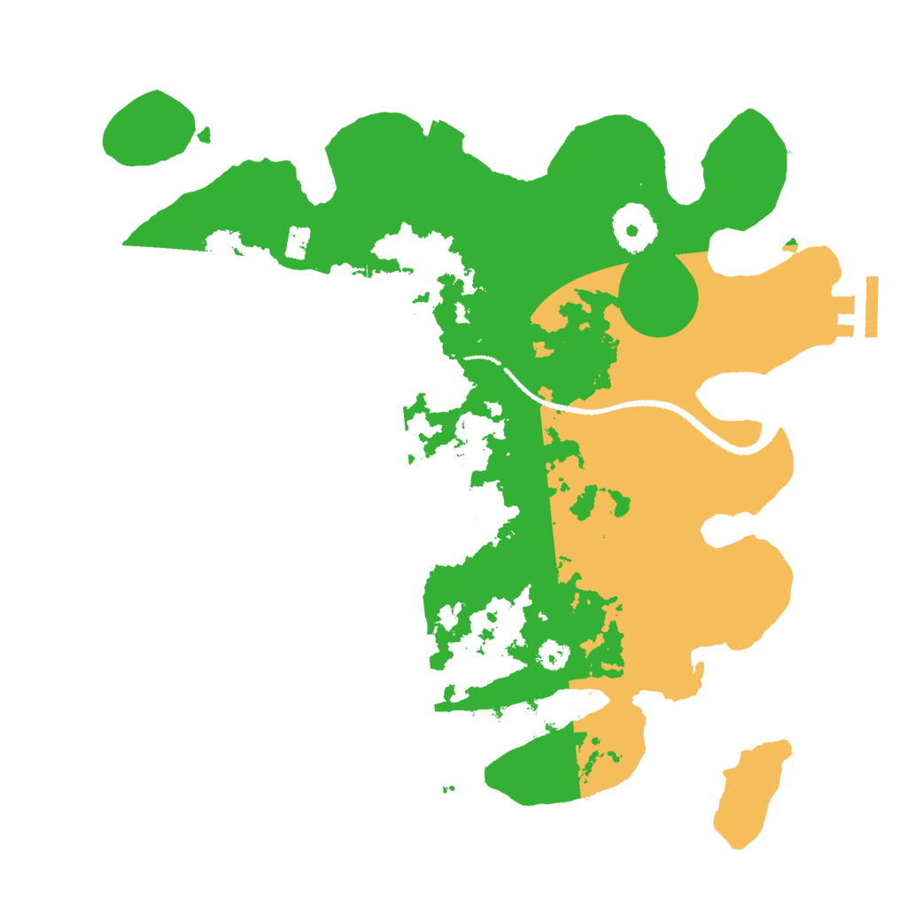Biome Rust Map: Procedural Map, Size: 3000, Seed: 19130213
