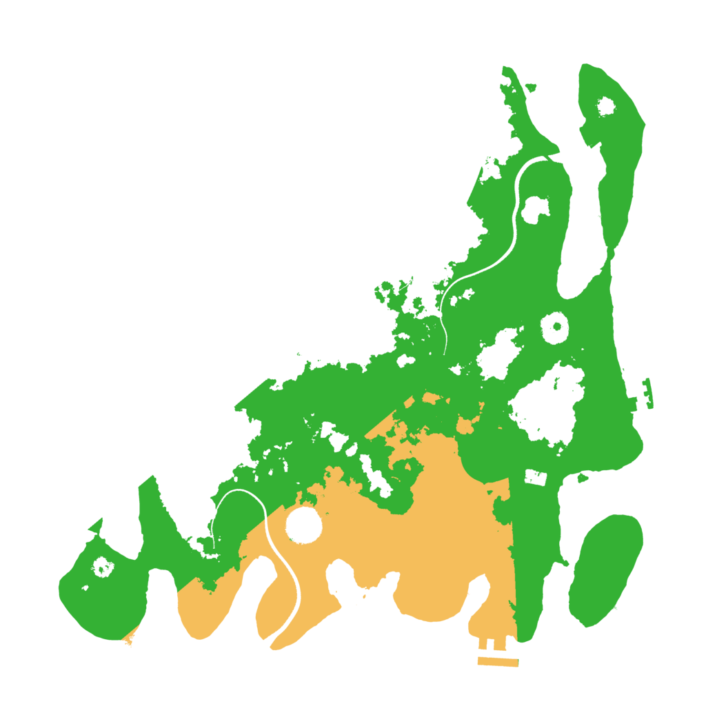Biome Rust Map: Procedural Map, Size: 3500, Seed: 1939721007