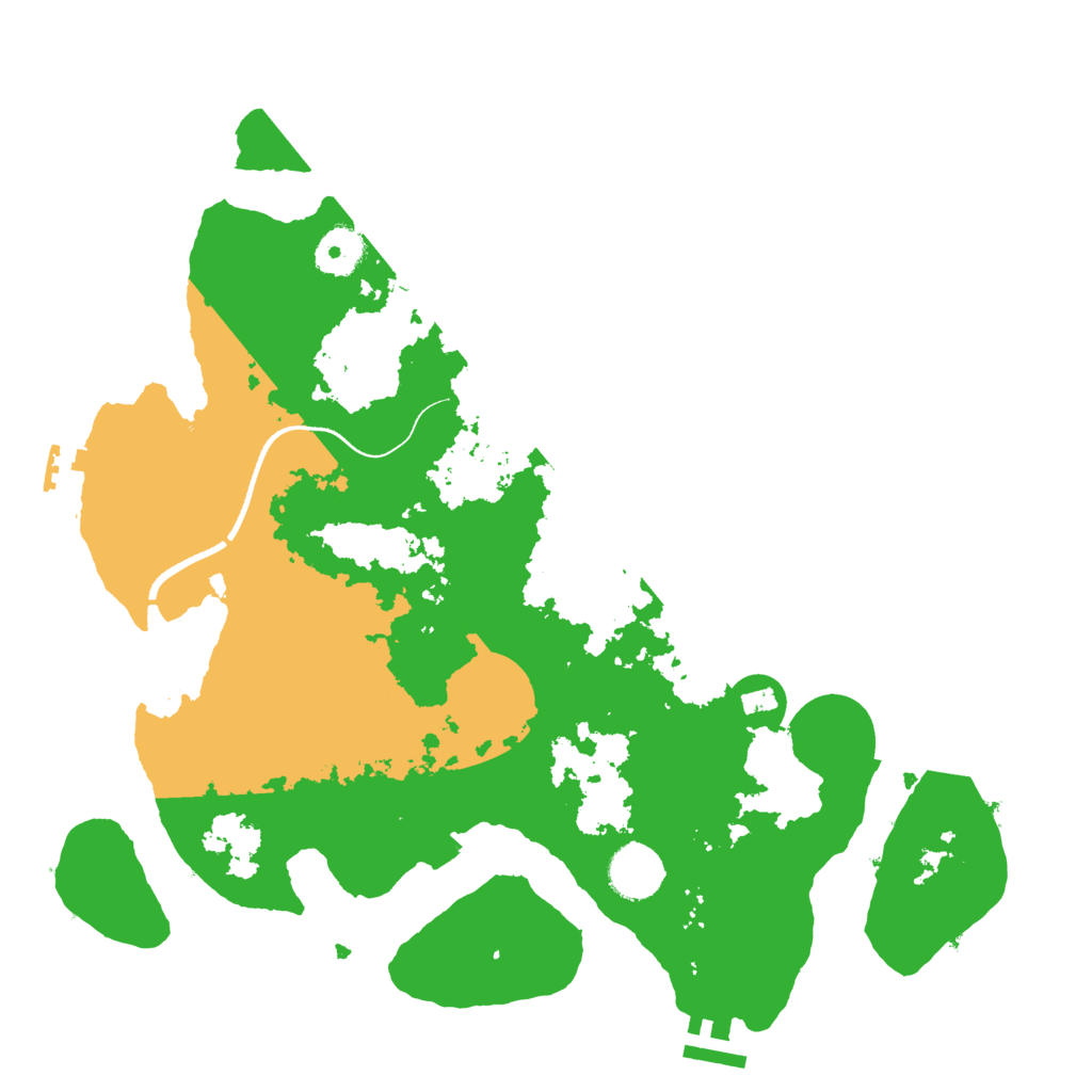 Biome Rust Map: Procedural Map, Size: 3500, Seed: 1005576504