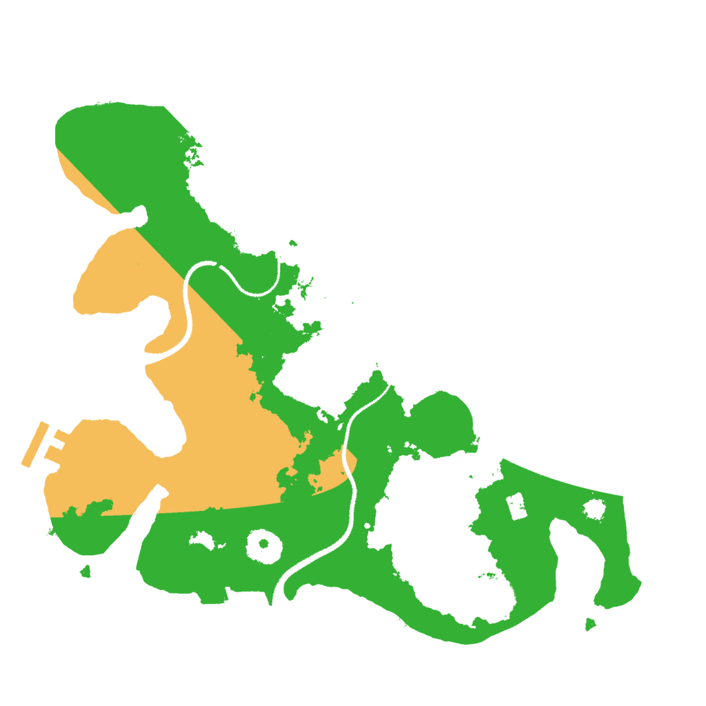 Biome Rust Map: Procedural Map, Size: 3000, Seed: 2016193043