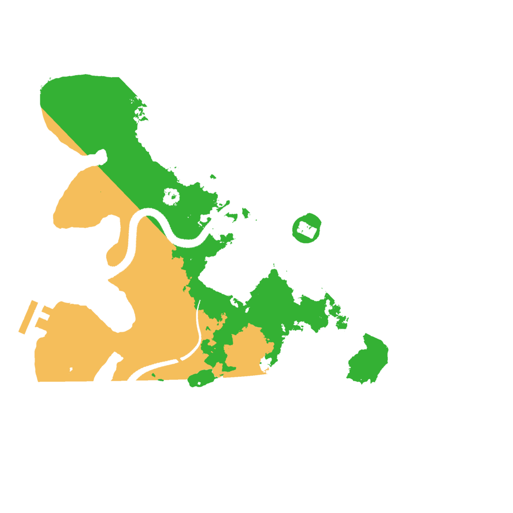 Biome Rust Map: Procedural Map, Size: 3000, Seed: 2016193043