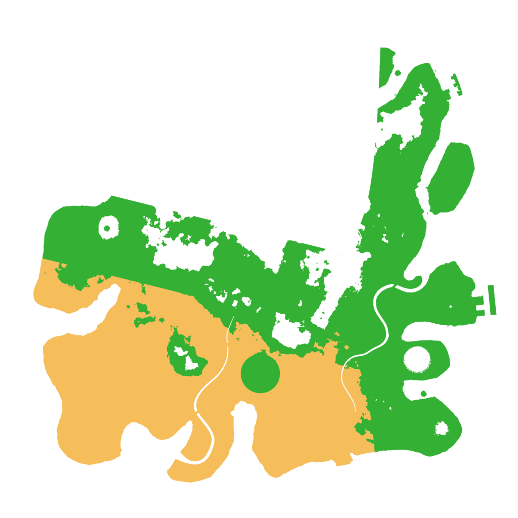 Biome Rust Map: Procedural Map, Size: 3500, Seed: 907944025