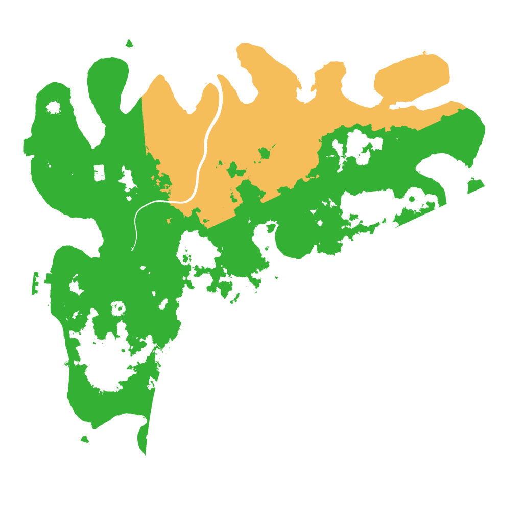 Biome Rust Map: Procedural Map, Size: 3500, Seed: 10023358