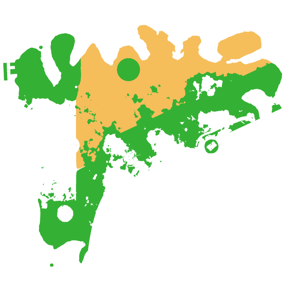 Biome Rust Map: Procedural Map, Size: 3500, Seed: 10023358