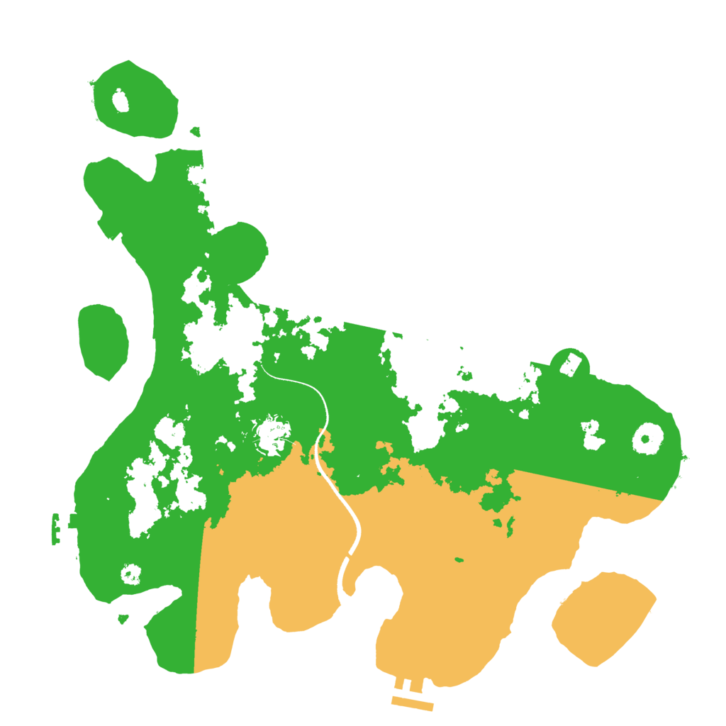 Biome Rust Map: Procedural Map, Size: 3500, Seed: 1636381682