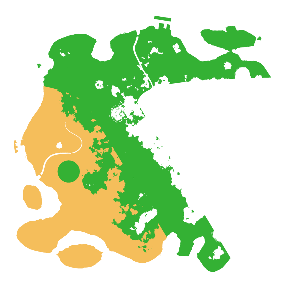 Biome Rust Map: Procedural Map, Size: 3500, Seed: 1142432966