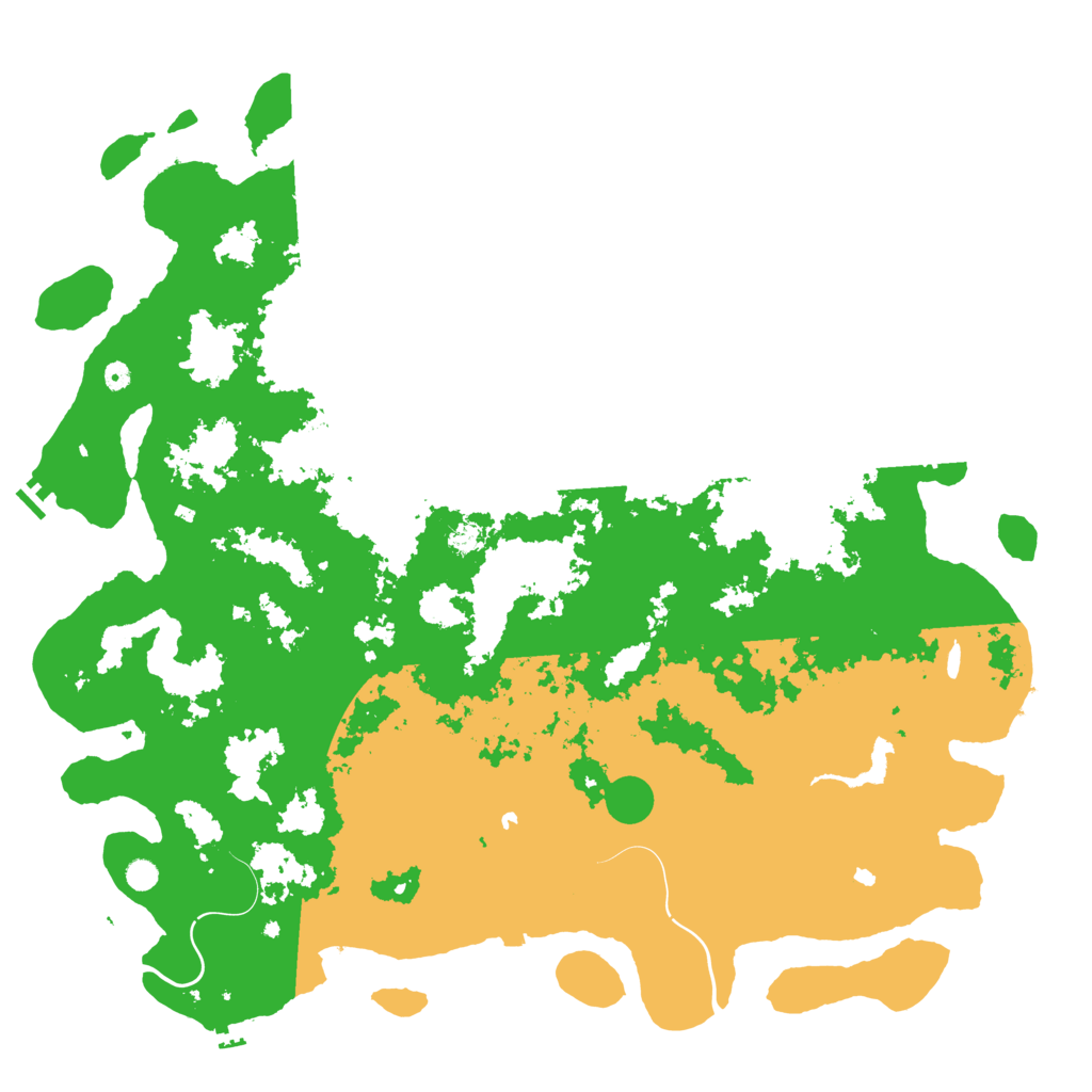 Biome Rust Map: Procedural Map, Size: 6000, Seed: 329874