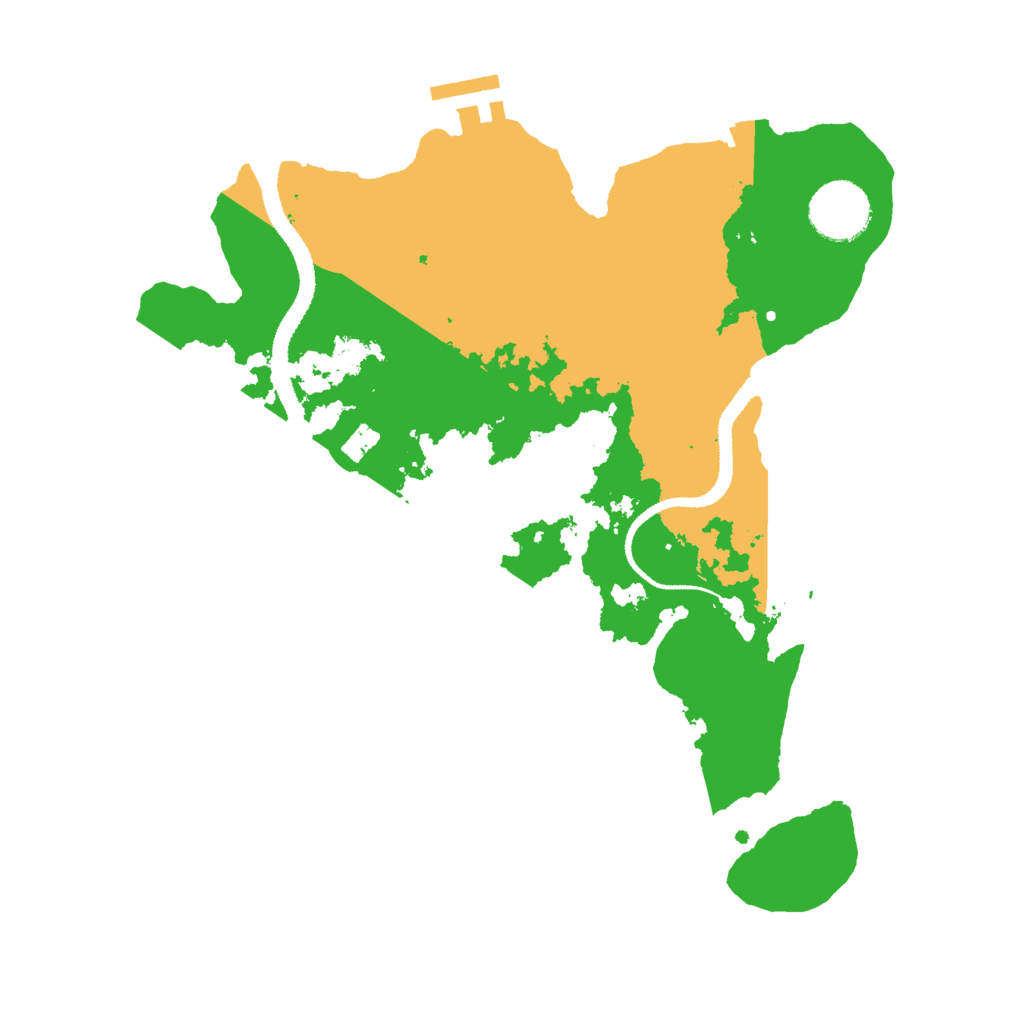 Biome Rust Map: Procedural Map, Size: 3000, Seed: 627060890