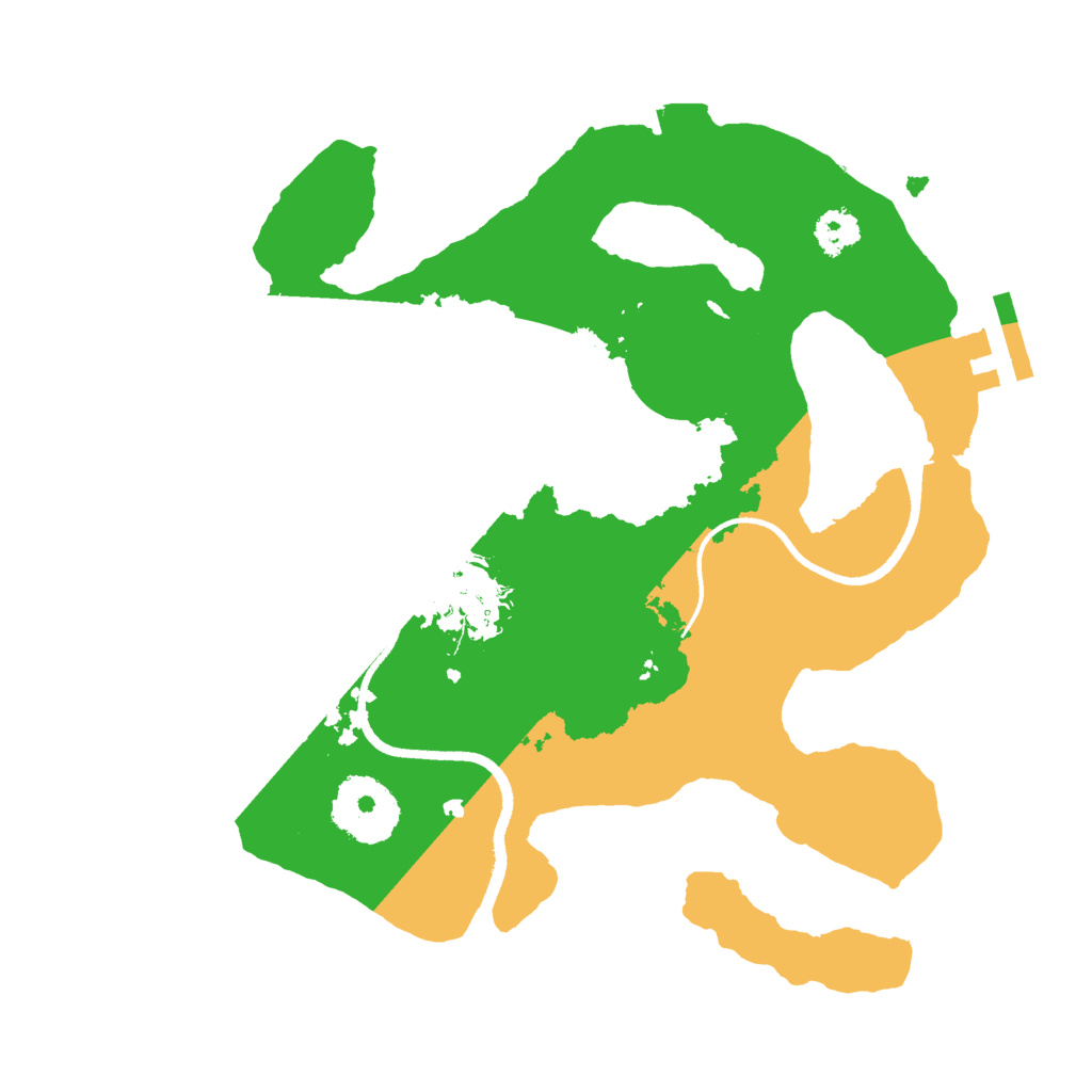 Biome Rust Map: Procedural Map, Size: 2500, Seed: 881374303