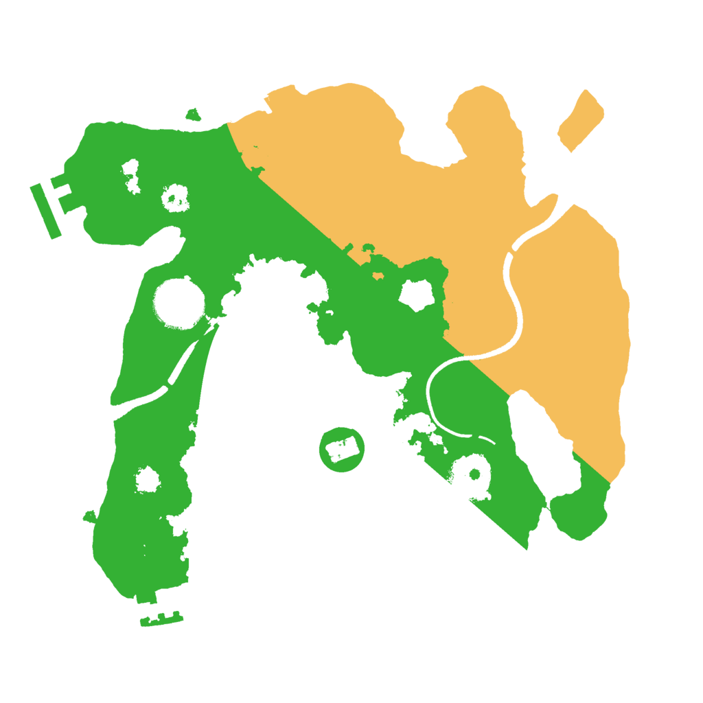 Biome Rust Map: Procedural Map, Size: 2500, Seed: 382740240