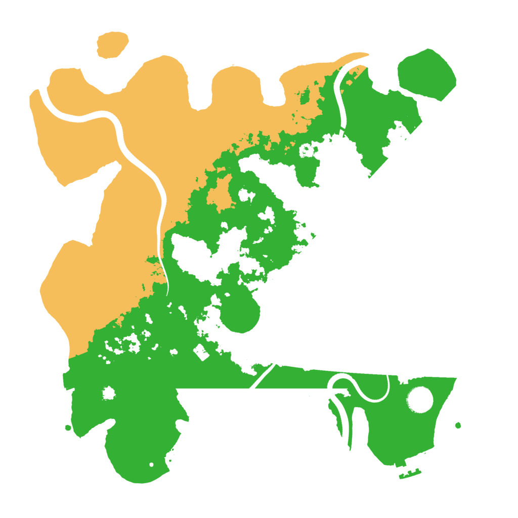 Biome Rust Map: Procedural Map, Size: 3500, Seed: 440420309