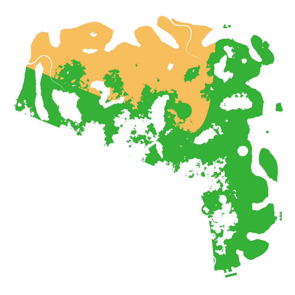 Biome Rust Map: Procedural Map, Size: 5000, Seed: 498167