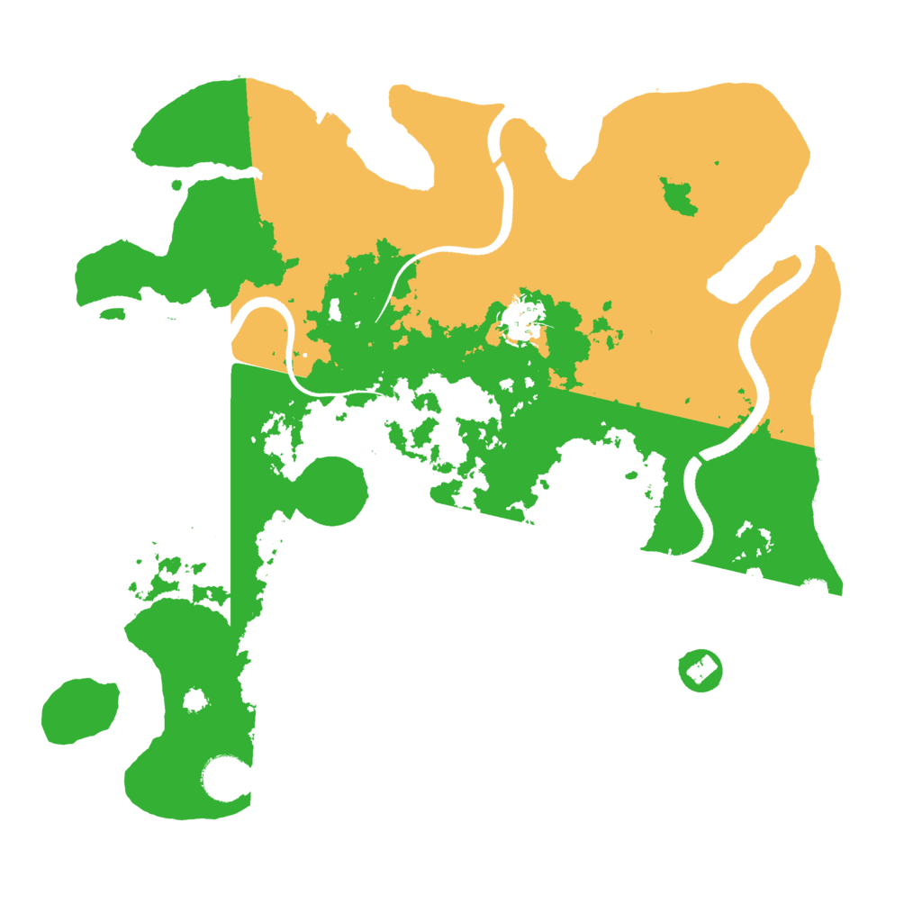 Biome Rust Map: Procedural Map, Size: 3500, Seed: 2065299205
