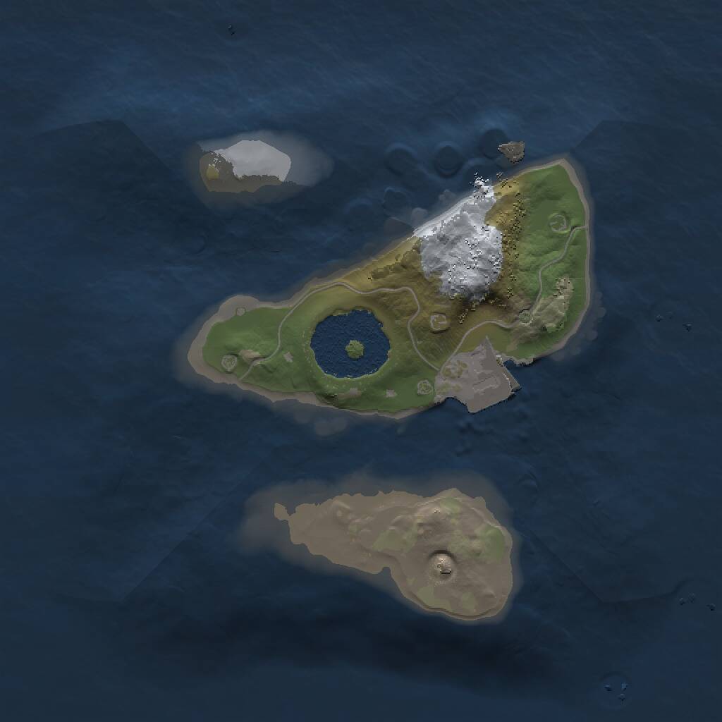 Rust Map: Procedural Map, Size: 1500, Seed: 20694, 1 Monuments