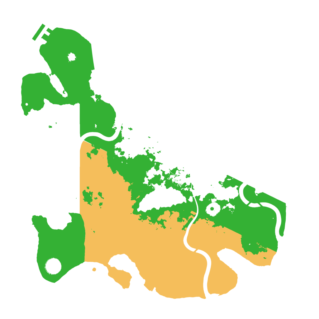 Biome Rust Map: Procedural Map, Size: 3500, Seed: 802858133