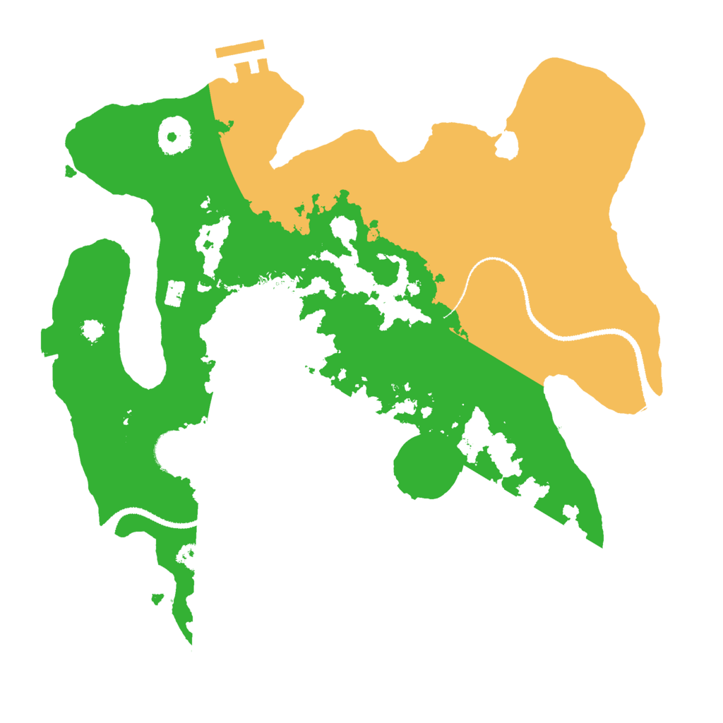 Biome Rust Map: Procedural Map, Size: 3000, Seed: 141214912