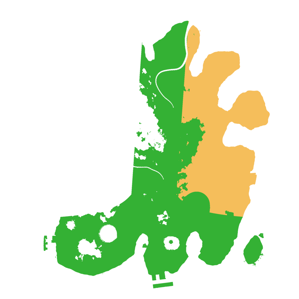 Biome Rust Map: Procedural Map, Size: 3000, Seed: 1987053